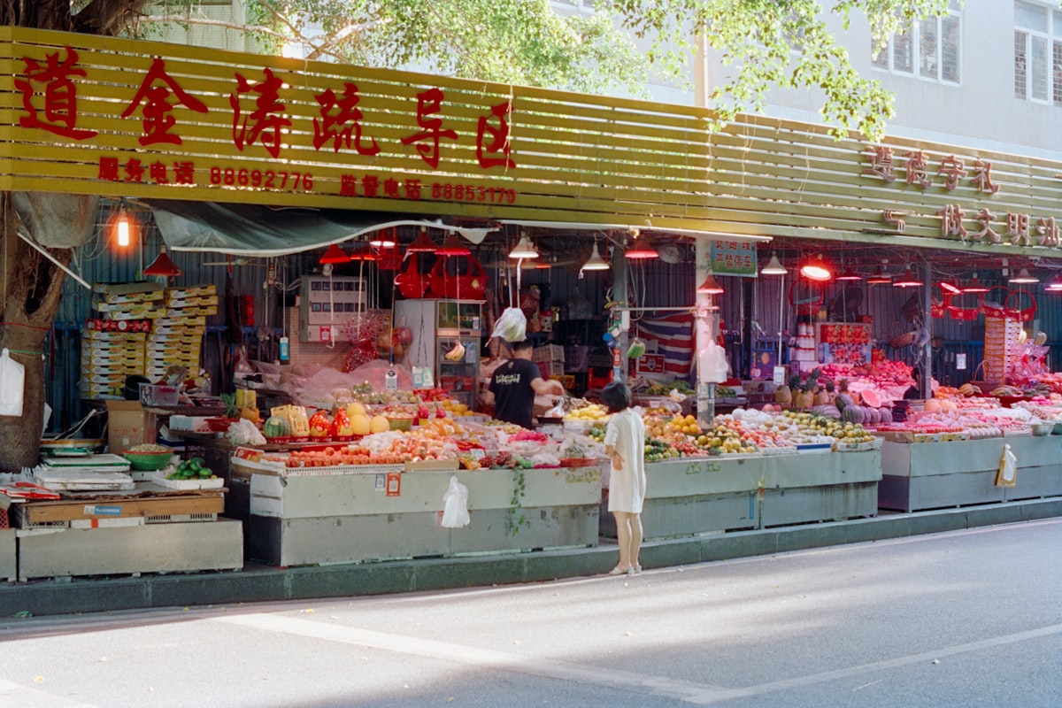 Colourful variety of fresh vegetables