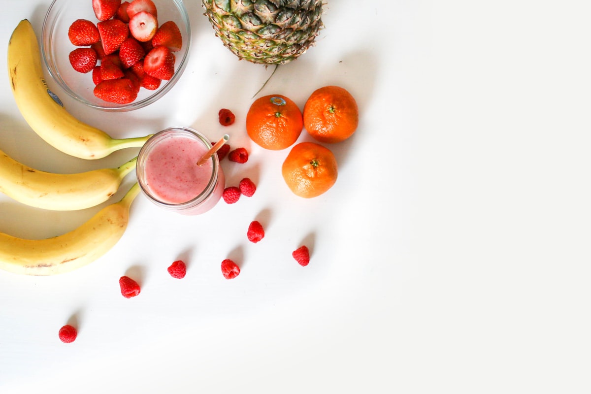 Fresh assorted fruits and berries